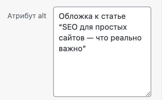 Пример правильного заполнения alt-тега для изображения